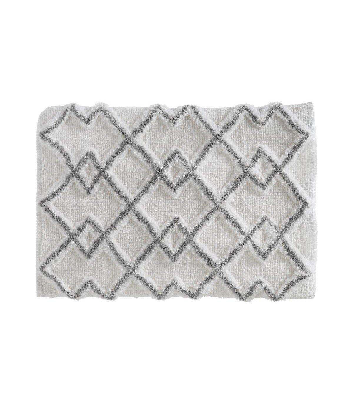 alpha55 Gris Tapis coton " Ethnique "