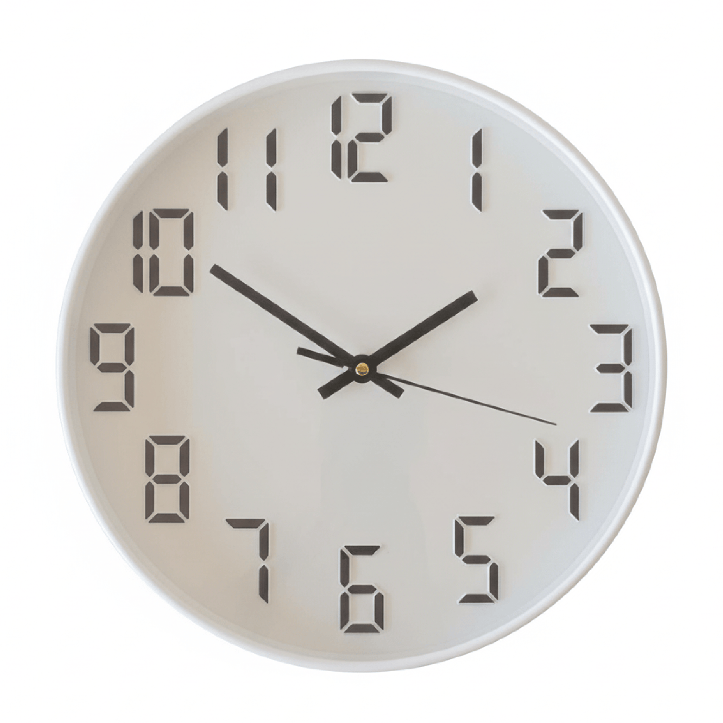Alpha55 Horloge 3465A blanc chiffres digitaux noirs