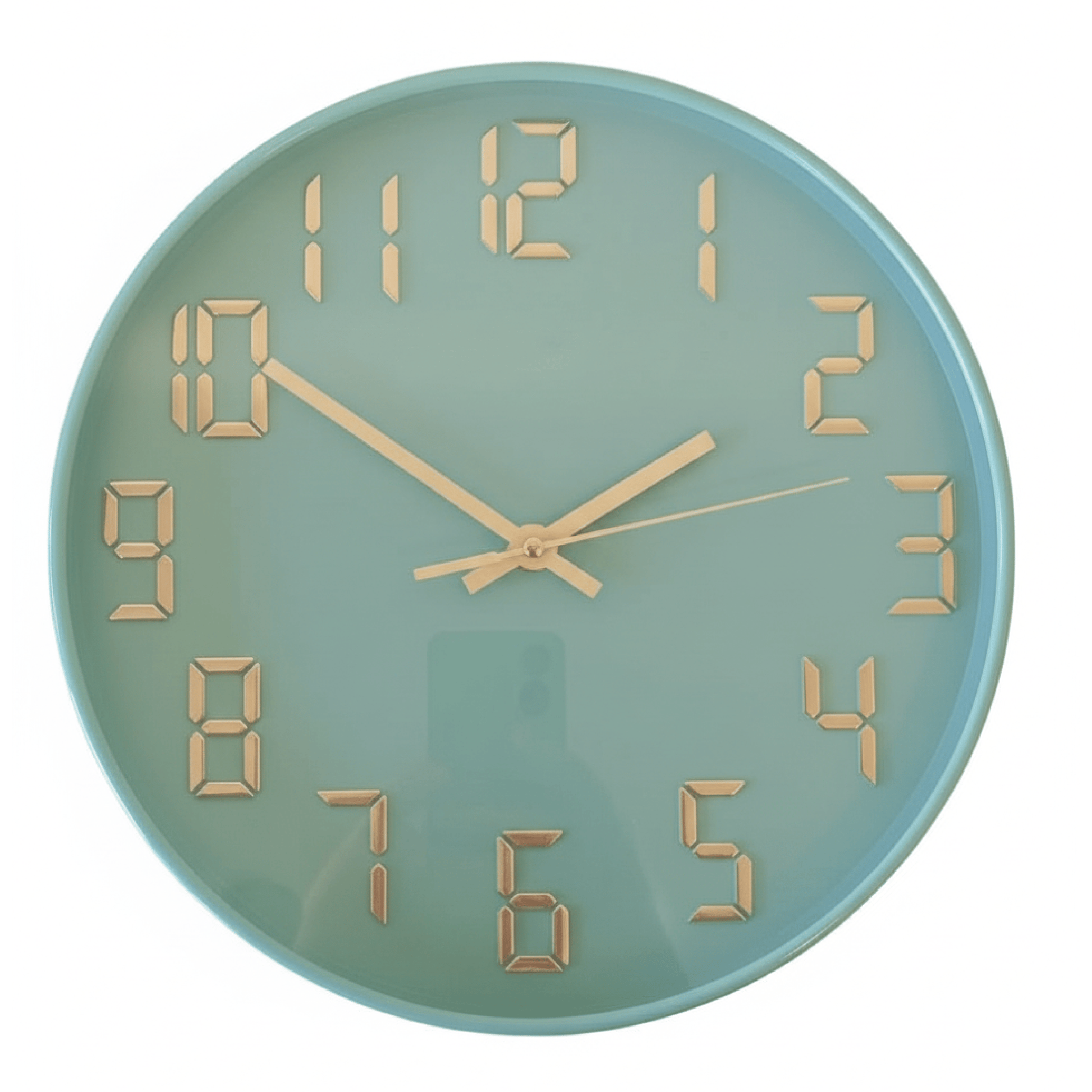 Alpha55 Horloge 3465A menthe chiffres or rose