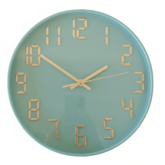 Alpha55 Horloge 3465A menthe chiffres or rose