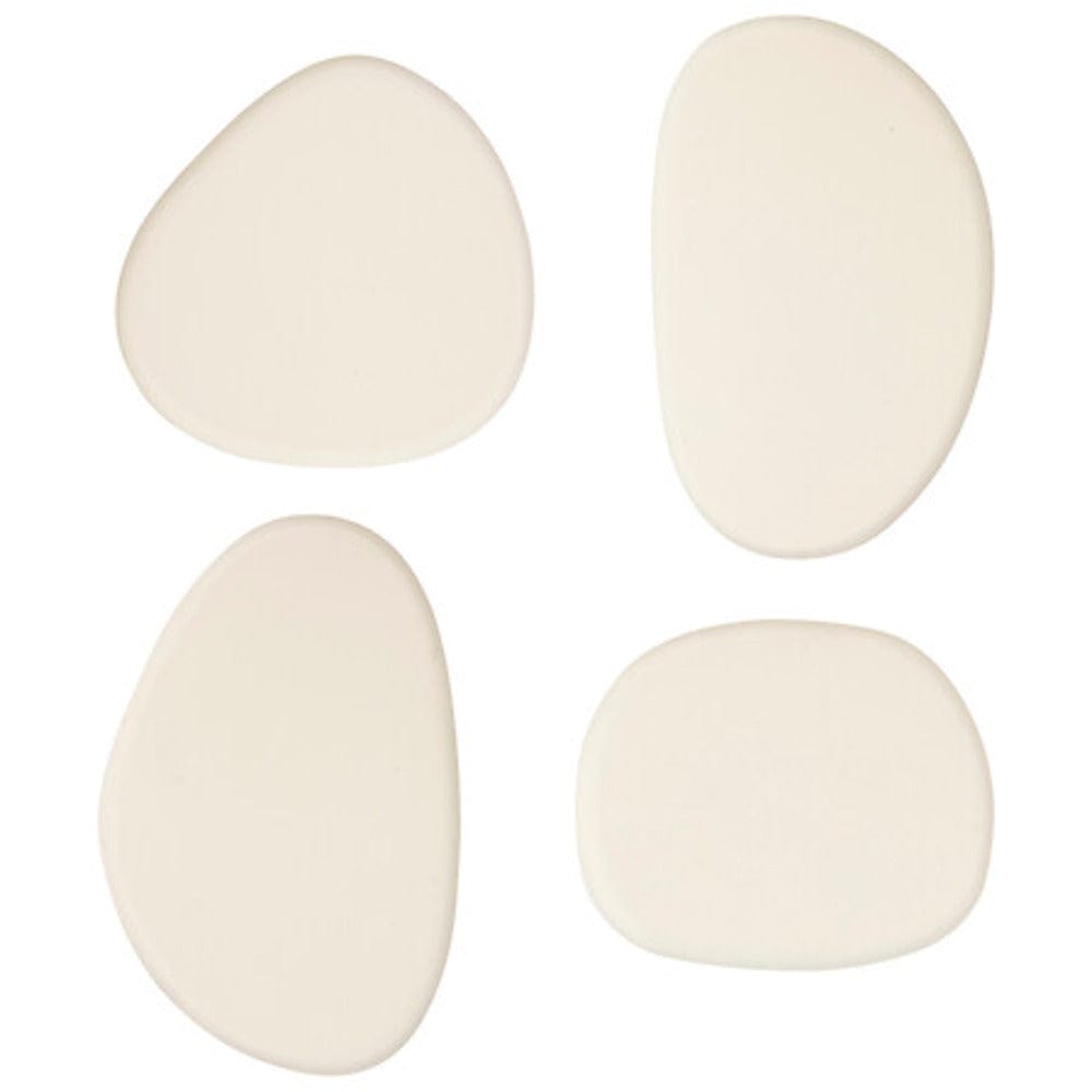 Alpha55 Ivoire Lot de 4 patères forme organique