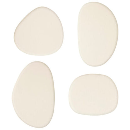 Alpha55 Ivoire Lot de 4 patères forme organique