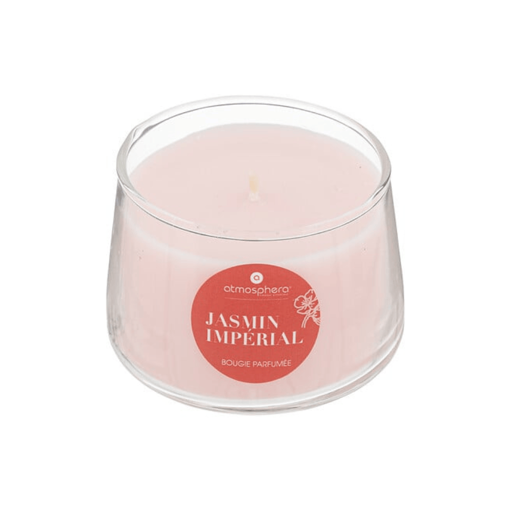 Alpha55 Jasmin Bougie parfumée en pot en verre – Ambiance raffinée