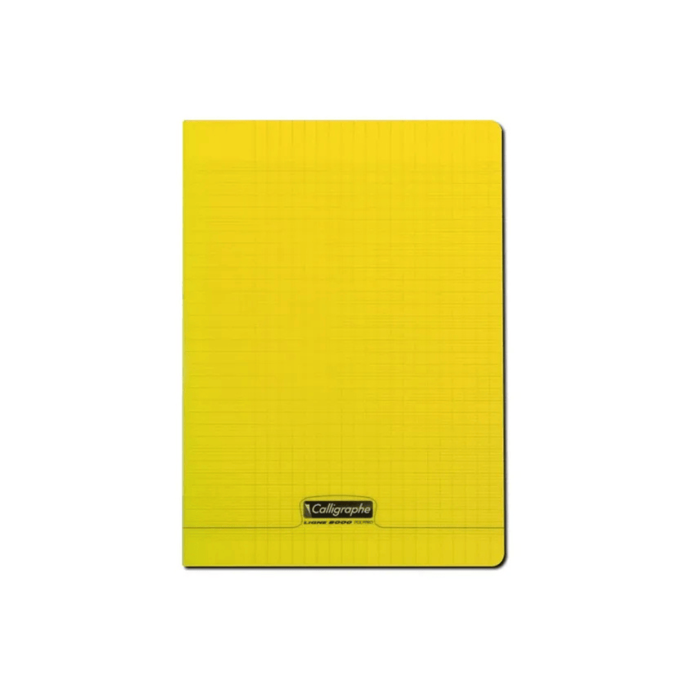 Alpha55 Jaune Cahier Polypro Calligraphe 8000 A4 140P Séyès
