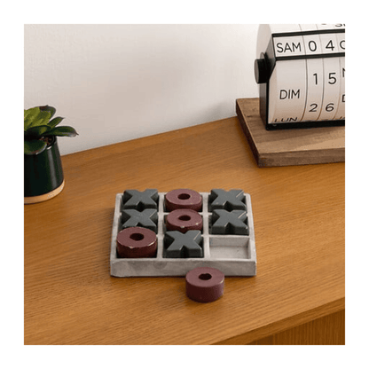 alpha55 Jeu de Morpion La French Touch 15 cm Ciment