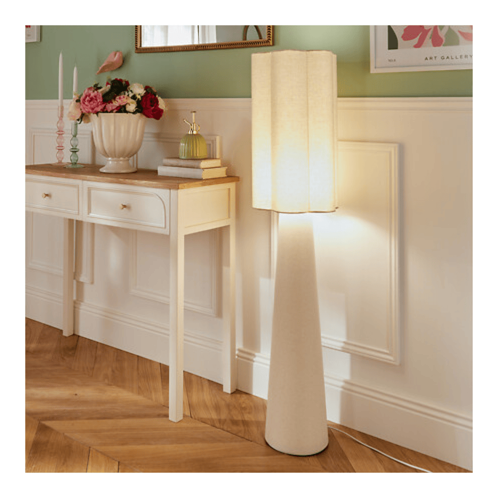 alpha55 Lampadaire Blanca 124 cm Beige