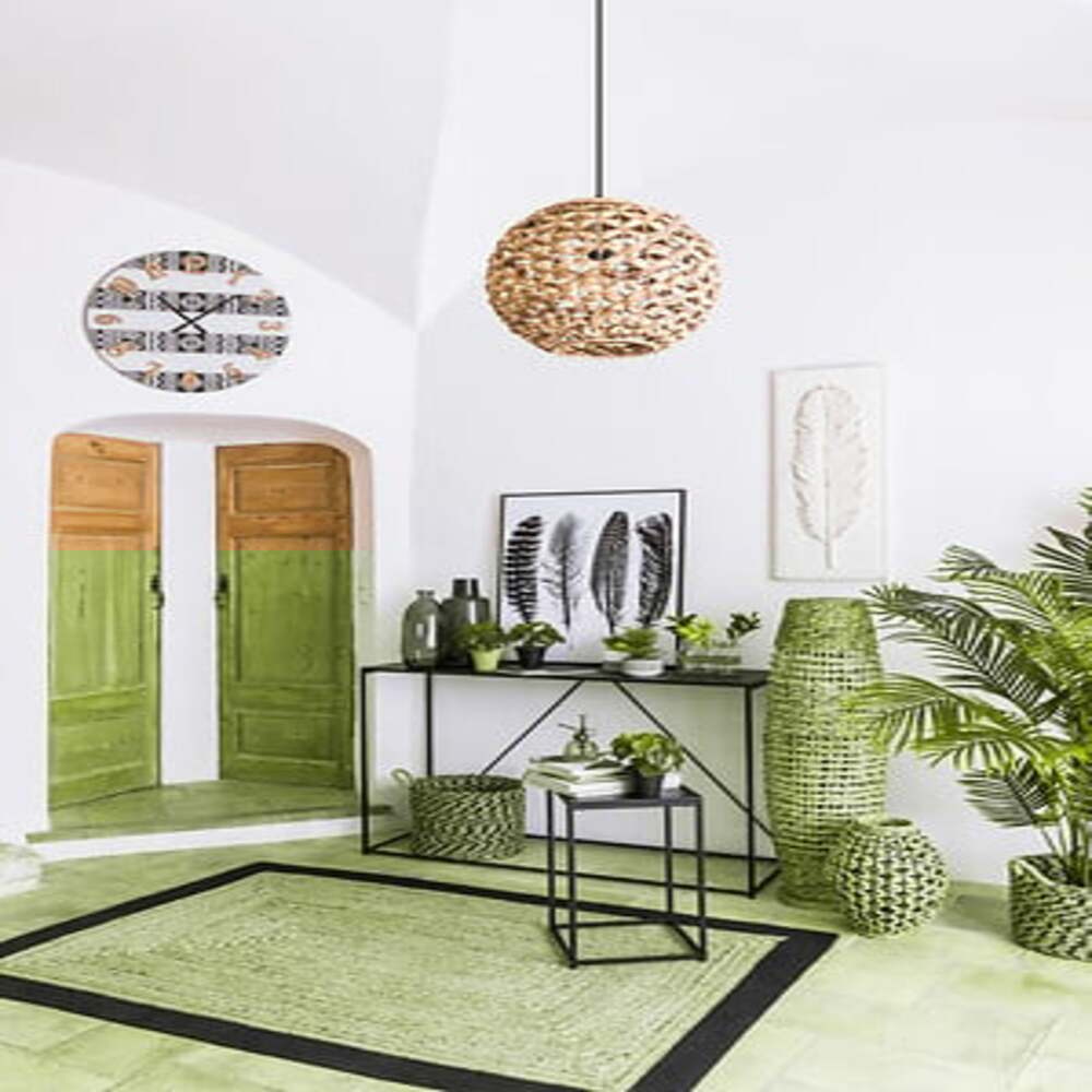 alpha55 Lampadaire naturel tressé sans pied