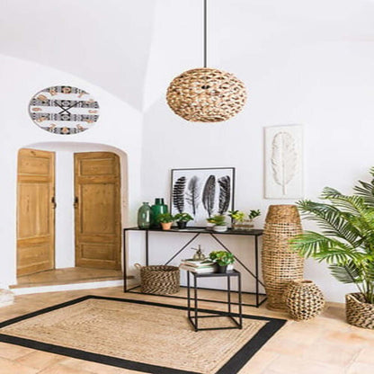 alpha55 Lampadaire naturel tressé sans pied