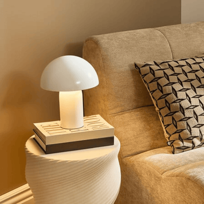 alpha55 Lampe Champignon Lito Métal Blanc Design