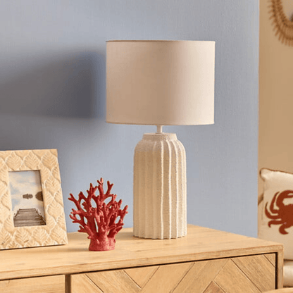 alpha55 Lampe Fernan en Béton Blanc – Design Moderne