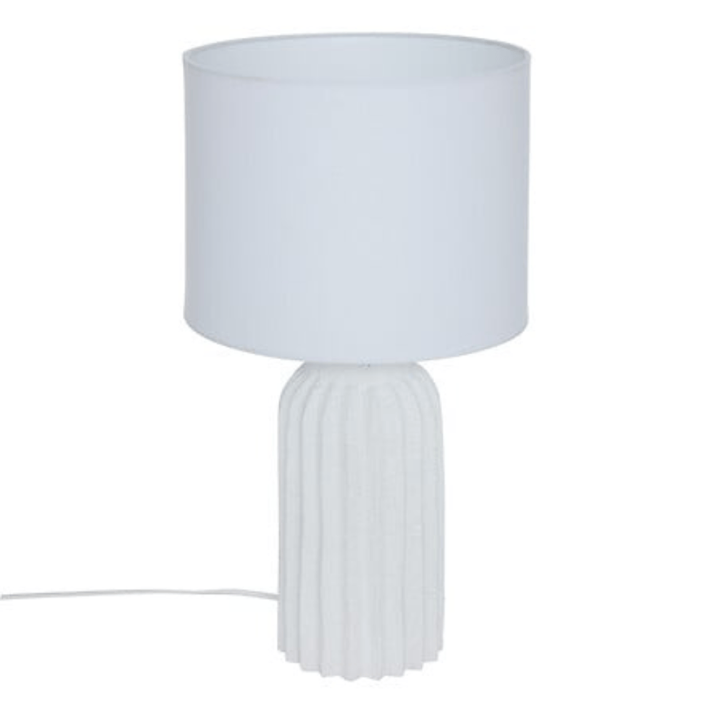 alpha55 Lampe Fernan en Béton Blanc – Design Moderne