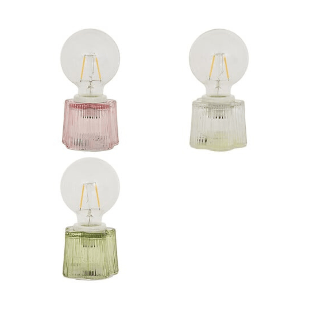 alpha55 Lampe LED Fleur en Verre – Éclairage Décoratif
