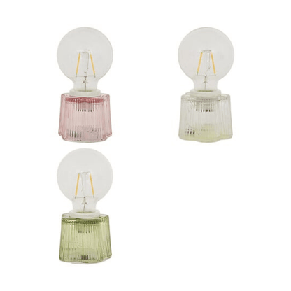 alpha55 Lampe LED Fleur en Verre – Éclairage Décoratif