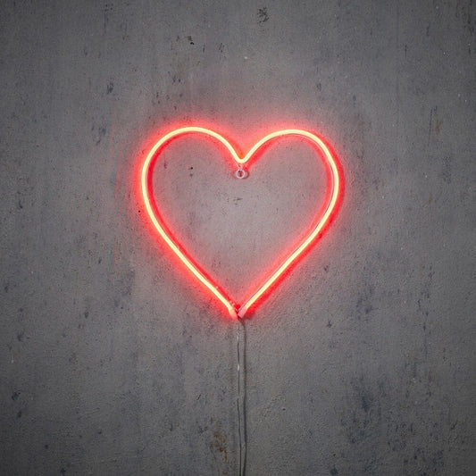 alpha55 Lampe Néon LED Cœur Rouge – Lumière Deco Tendance