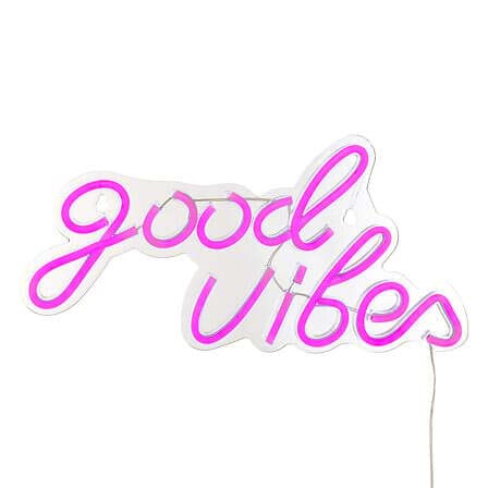 alpha55 Lampe néon mural Led "Good vibes"