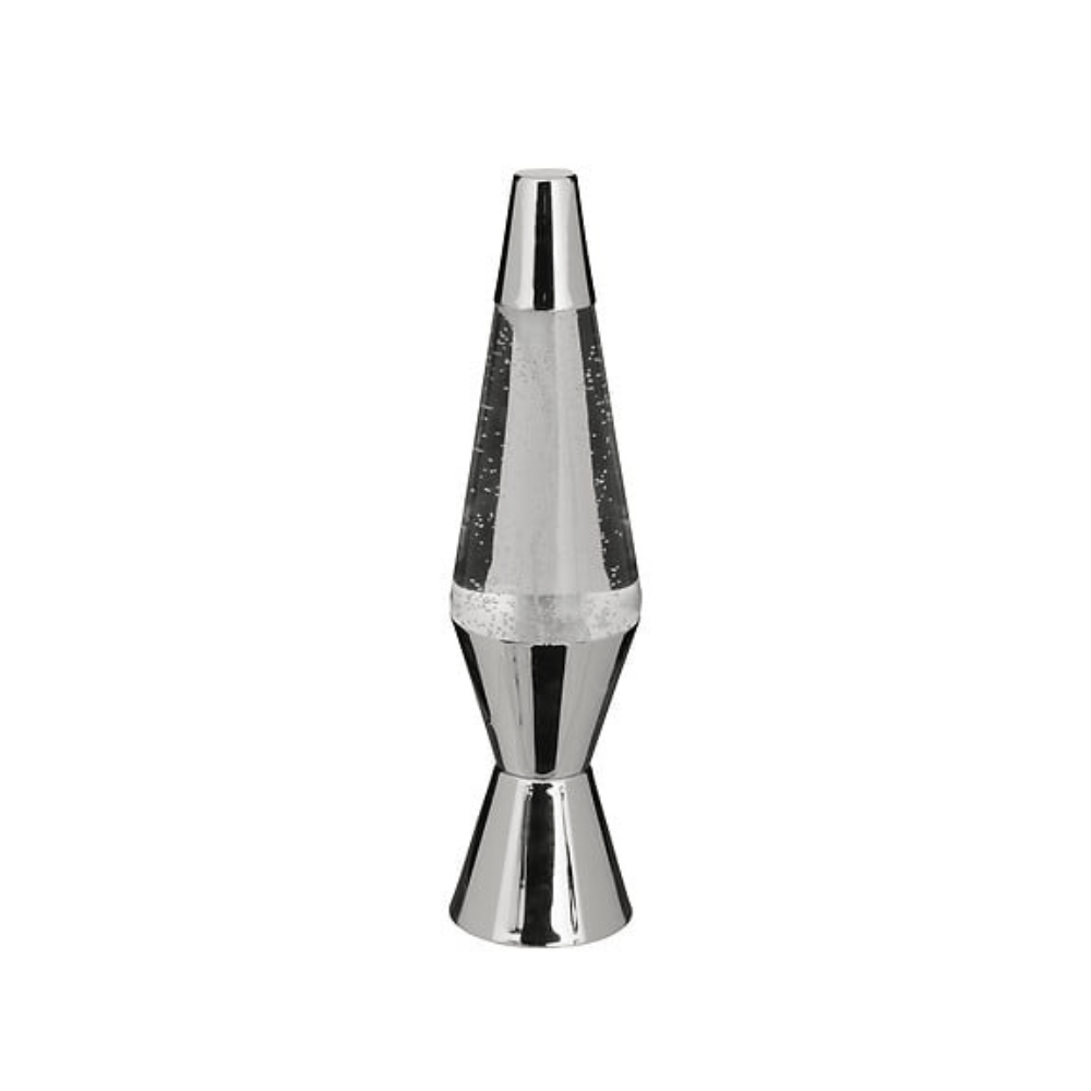 alpha55 Lampe tornade Lava argent – Ambiance lumineuse