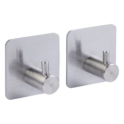 Alpha55 Lot de 2 patères adhésives en inox