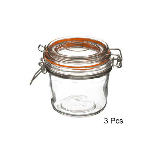 alpha55 Lot de 3 bocaux en verre – Conservation élégante