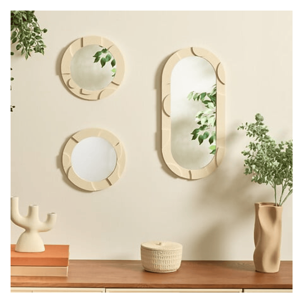 Alpha55 Lot de 3 miroirs 3D Anny déco murale
