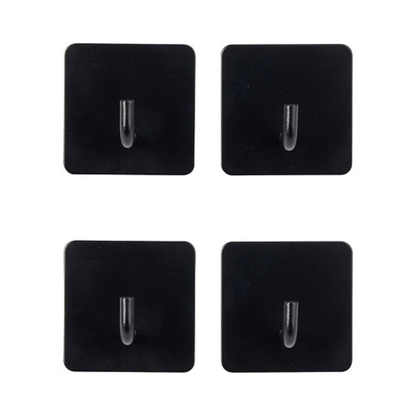 Alpha55 Lot de 4 patères adhésives inox – Simples & solides