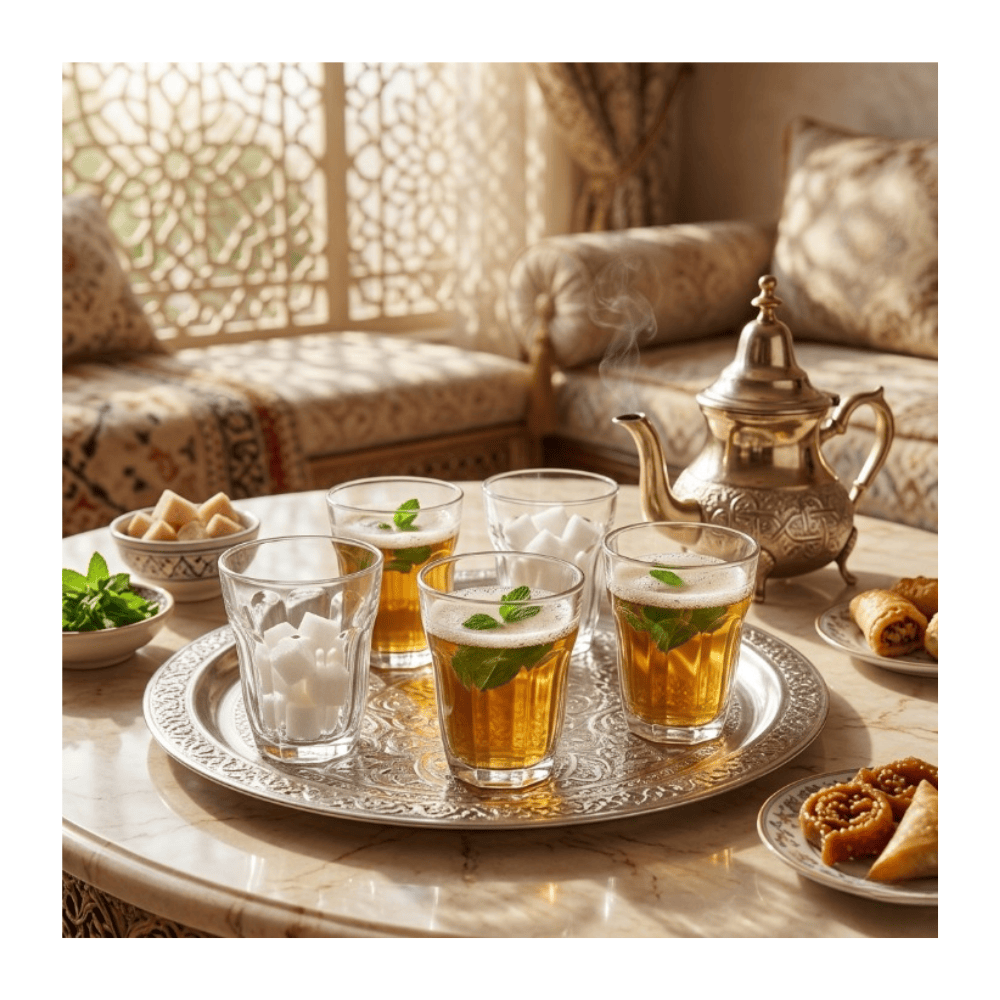 Alpha55 Lot de 6 Verres à Thé Baroque 10 cl en Verre