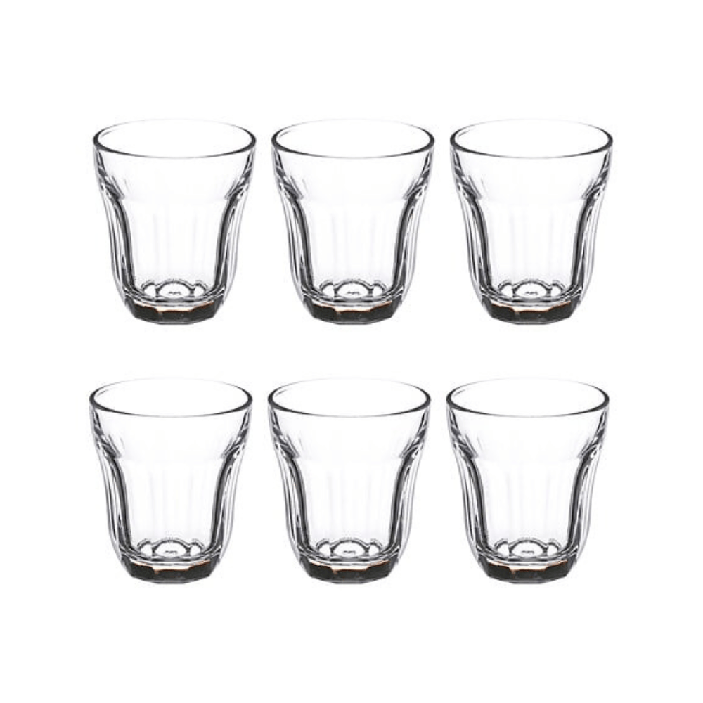 Alpha55 Lot de 6 Verres à Thé Baroque 10 cl en Verre