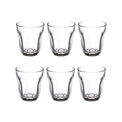 Alpha55 Lot de 6 Verres à Thé Baroque 10 cl en Verre