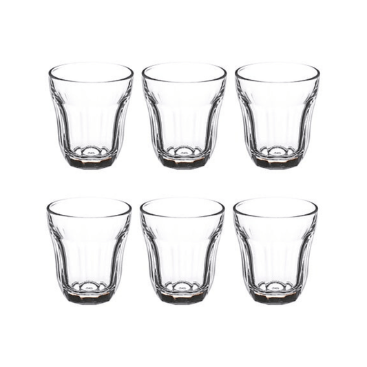 Alpha55 Lot de 6 Verres à Thé Baroque 10 cl en Verre