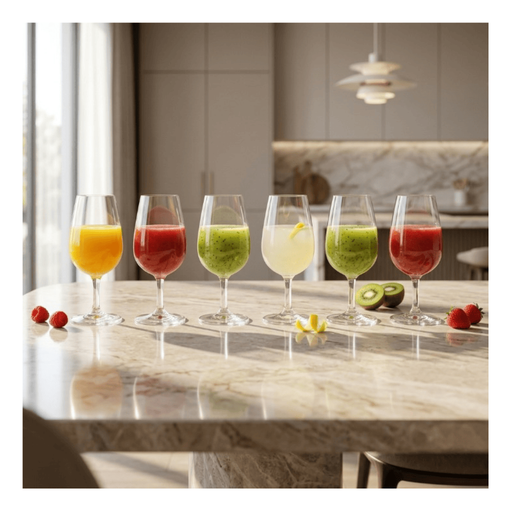 Alpha55 Lot de 6 Verres à Vin Viticole 21 cl en Verre