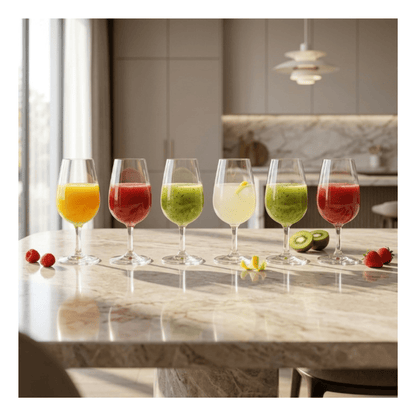 Alpha55 Lot de 6 Verres à Vin Viticole 21 cl en Verre