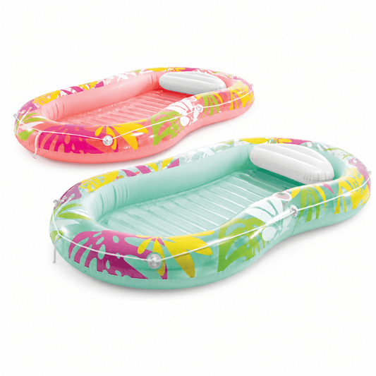 Alpha55 Matelas Lounge Tropical Gonflable 206 x 122 cm