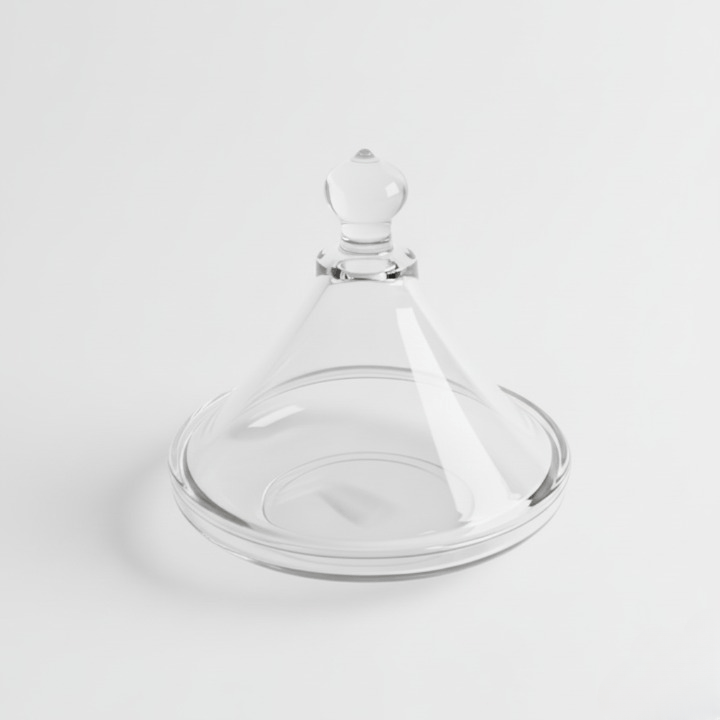 Alpha55 Mini tajine en verre lisse décoratif et élégant