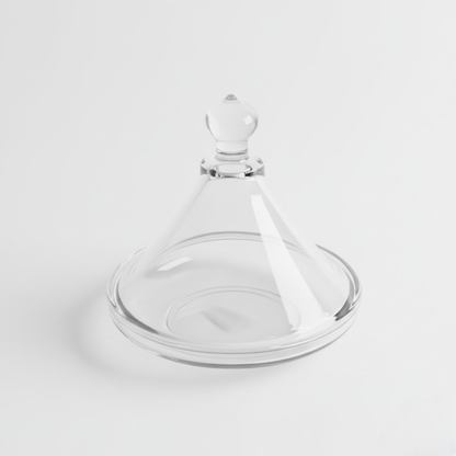 Alpha55 Mini tajine en verre lisse décoratif et élégant