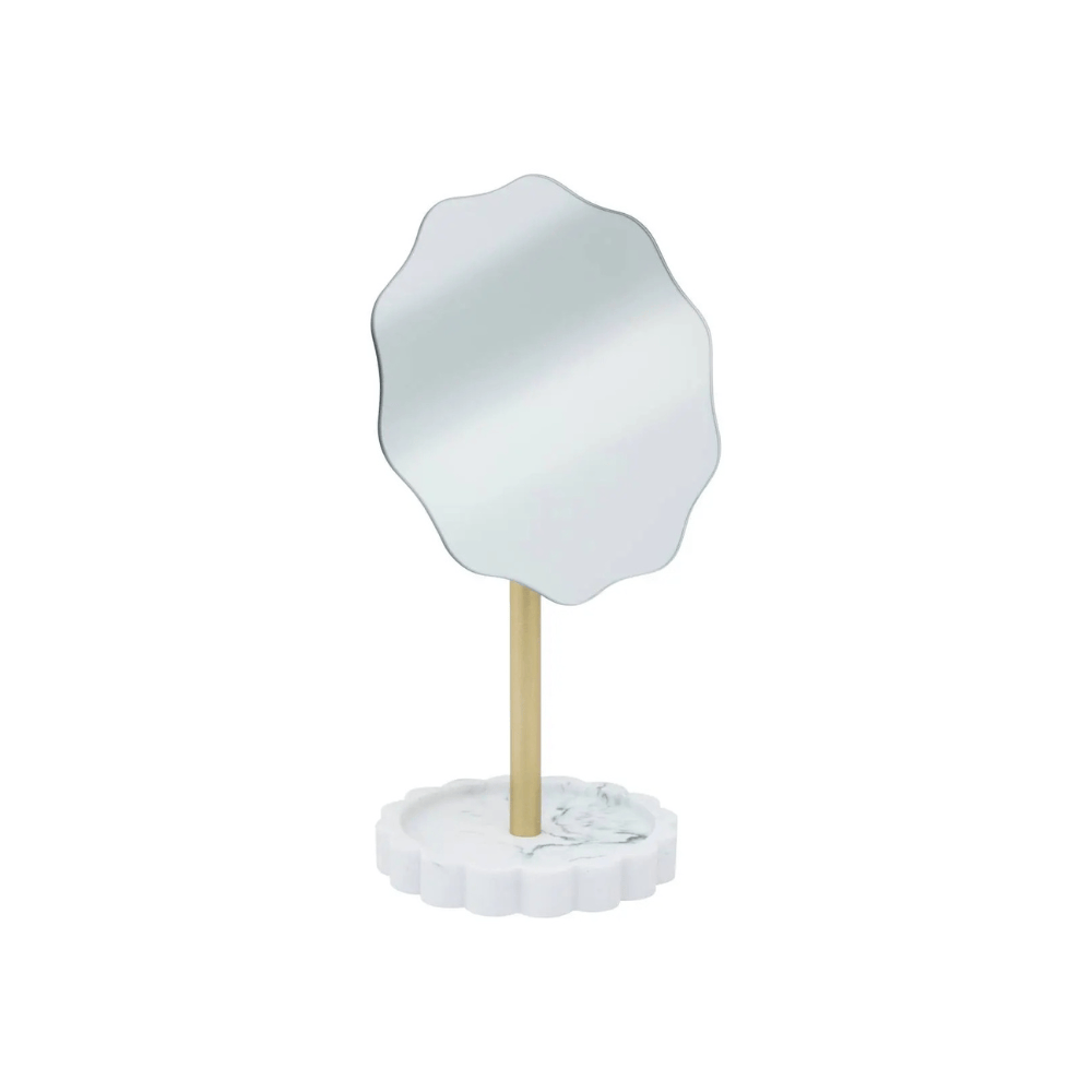 alpha55 Miroir à poser MARBY blanc – Moderne & pratique
