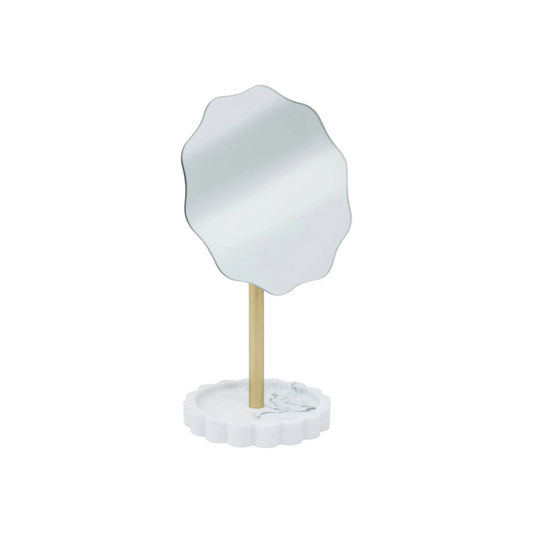 alpha55 Miroir à poser MARBY blanc – Moderne & pratique