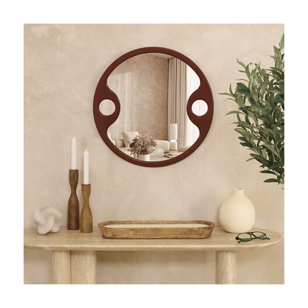 Alpha55 Miroir Austin bordeaux décoratif élégant