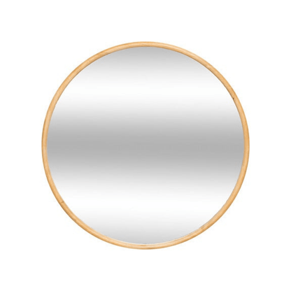 Alpha55 Miroir mural Kim en bois naturel élégant