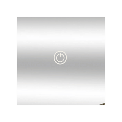 Alpha55 Miroir mural rond LED en bambou