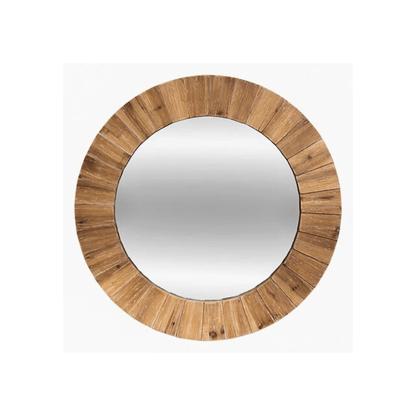 alpha55 Miroir Paméla en bois naturel élégant