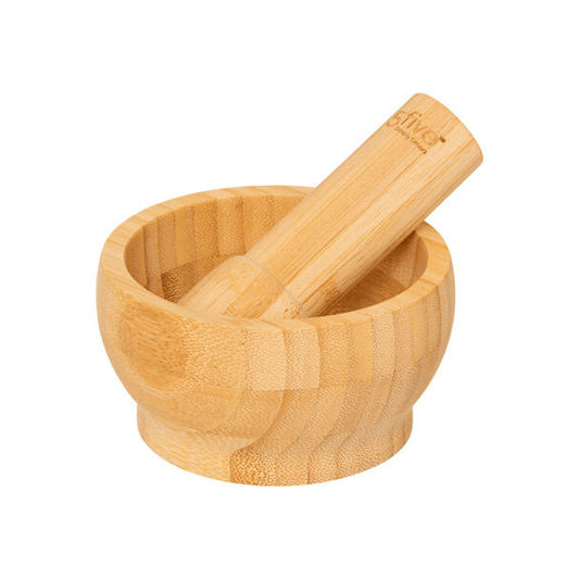 Alpha55 Mortier et pilon en bambou – Naturel et pratique