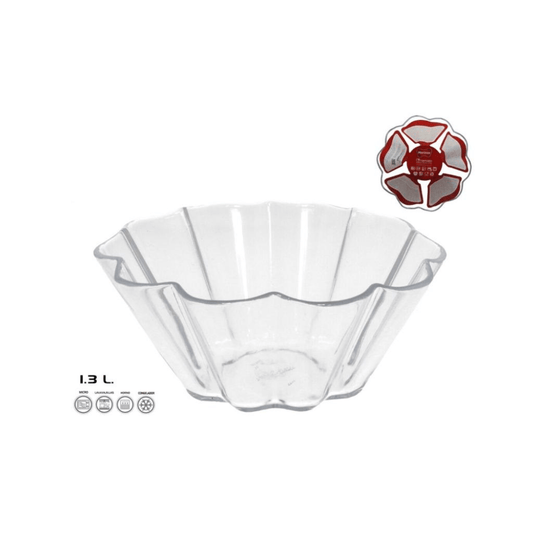 Alpha55 Moule à flan en verre cuisson homogène