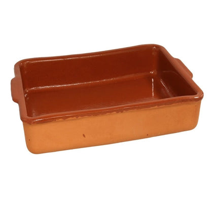 Alpha55 Moyen Plat rectangulaire en terre cuite