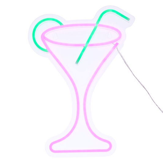 alpha55 Néon LED Mural Cocktail – Décoration Lumineuse