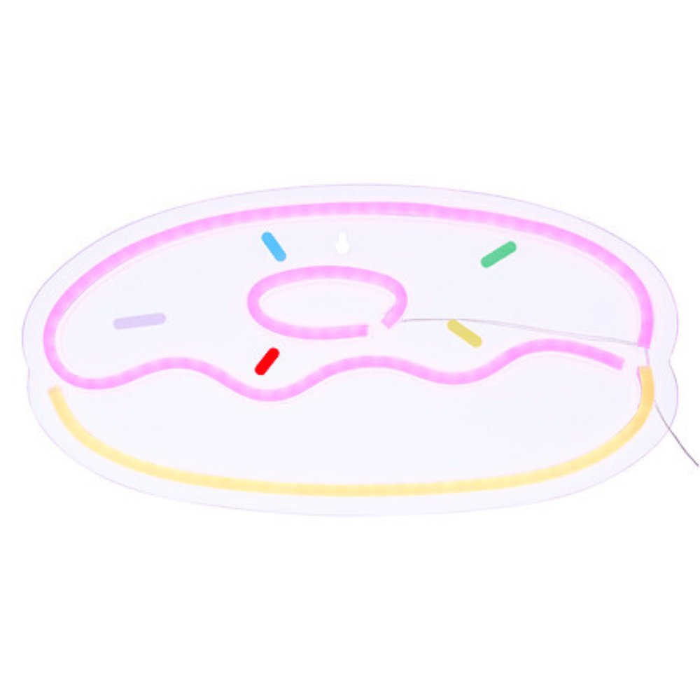 alpha55 Néon LED Mural Donut – Décoration Lumineuse Gourmande