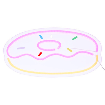 alpha55 Néon LED Mural Donut – Décoration Lumineuse Gourmande