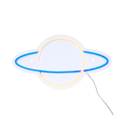 alpha55 Néon LED Mural Planet Bleu – Décoration Lumineuse