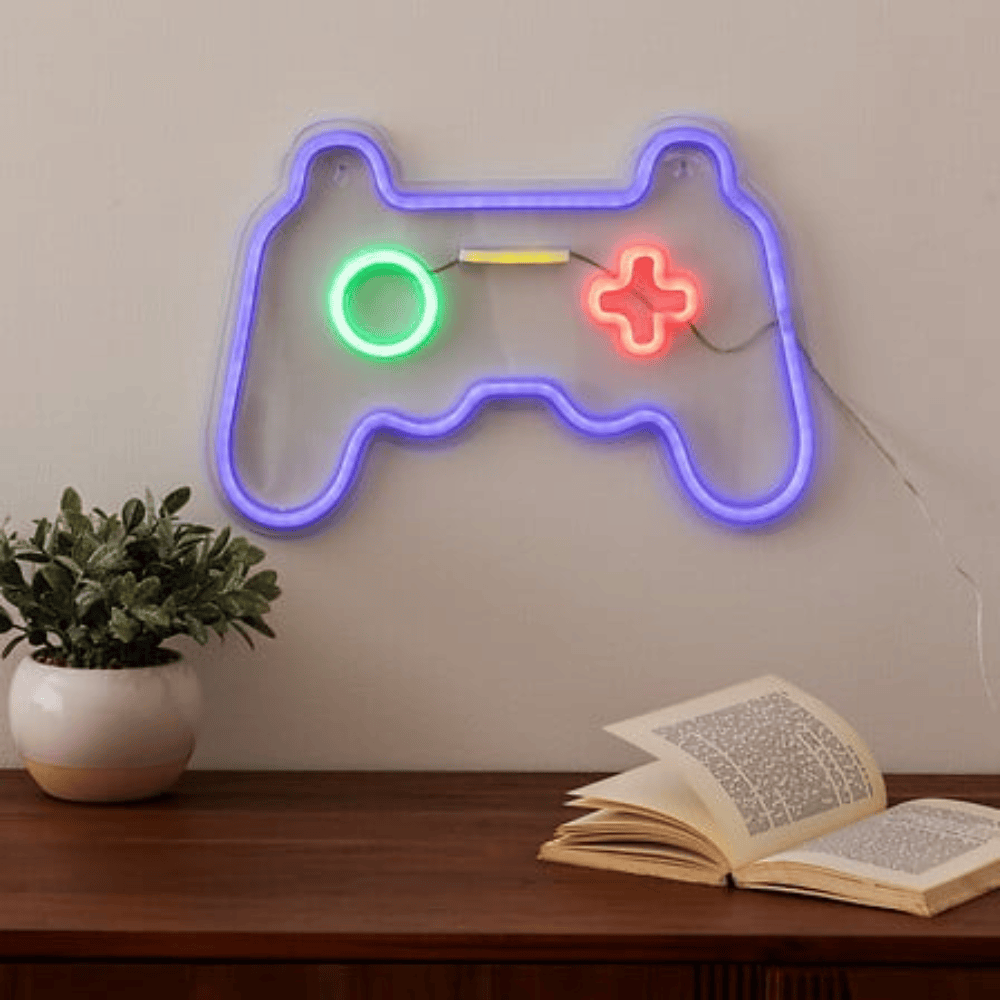 alpha55 Néon Mural LED Manette Gaming Décoratif