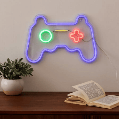 alpha55 Néon Mural LED Manette Gaming Décoratif