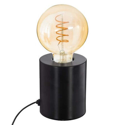 alpha55 Noir Lampe socle en métal "Saba"