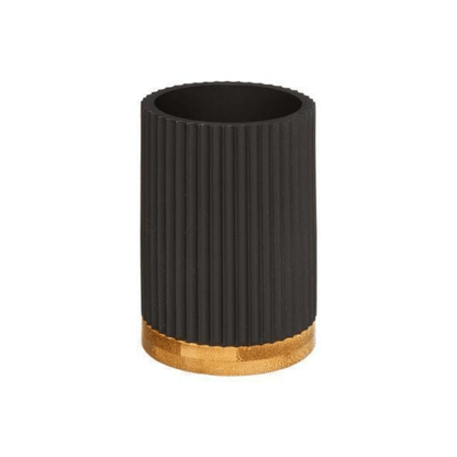alpha55 Noir Pot brosse à dents Modern